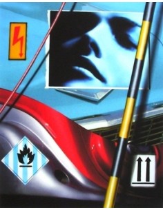 ESTAMPE PETER KLASEN "Automobile"