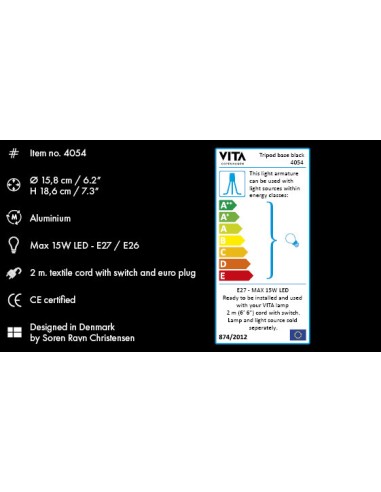 MINI PIED DE LAMPE DE TABLE   TRIPOD - UMAGE