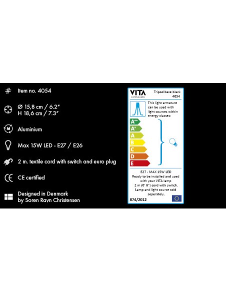 MINI PIED DE LAMPE DE TABLE   TRIPOD - UMAGE