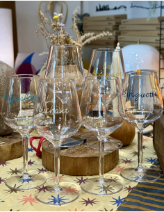 LOT DE 6 VERRES À VIN INCASSABLES - SOPHIE JANIERE