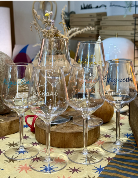 LOT DE 6 VERRES À VIN INCASSABLES - SOPHIE JANIERE