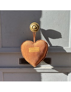 COEUR EN VELOURS A SUSPENDRE - SOPHIE JANIERE