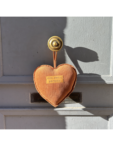 COEUR EN VELOURS A SUSPENDRE - SOPHIE JANIERE