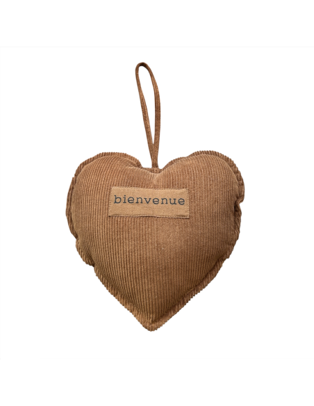 COEUR EN VELOURS A SUSPENDRE - SOPHIE JANIERE
