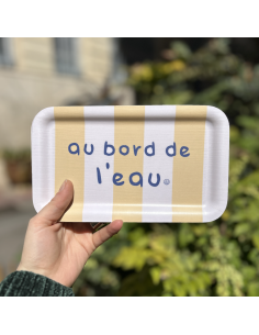 PETIT PLATEAU RECTANGULAIRE RAYE - SOPHIE JANIERE 2