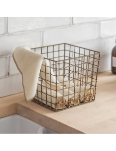 CORBEILLE EN METAL BROMPTON - GARDEN TRADING