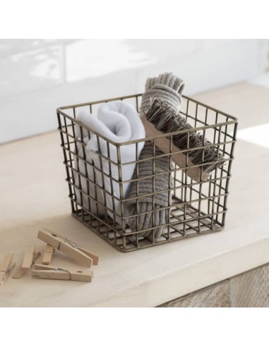 CORBEILLE EN METAL BROMPTON - GARDEN TRADING