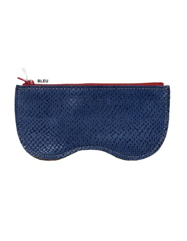 ETUI A LUNETTES ZIPPE EN CUIR - BANDIT MANCHOT 