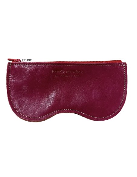 ETUI A LUNETTES ZIPPE EN CUIR - BANDIT MANCHOT 