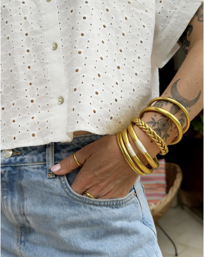 JONC BOUDDHISTE TRESSÉ DORÉ - CHERIE SHERIFF