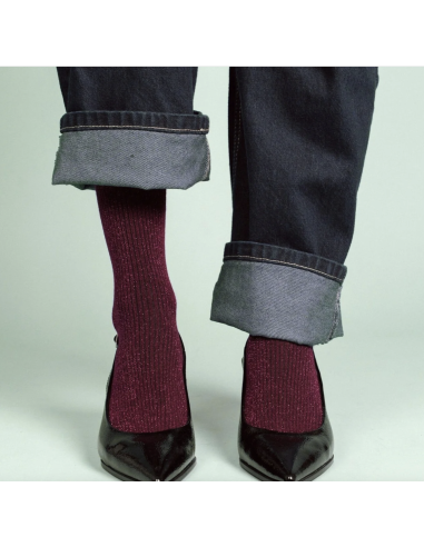 CHAUSSETTES À PAILLETTES LUREX - KLUE