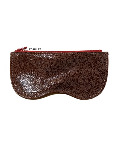 ETUI A LUNETTES ZIPPE EN CUIR - BANDIT MANCHOT 