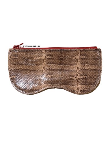 ETUI A LUNETTES ZIPPE EN CUIR - BANDIT MANCHOT 