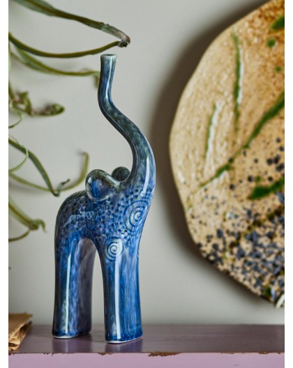 DECORATION ELEPHANT EN GRES - BLOOMINGVILLE