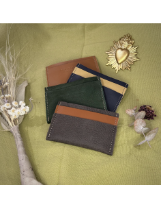 PORTE-CARTES PLAT EN CUIR POUR HOMME - BANDIT MANCHOT
