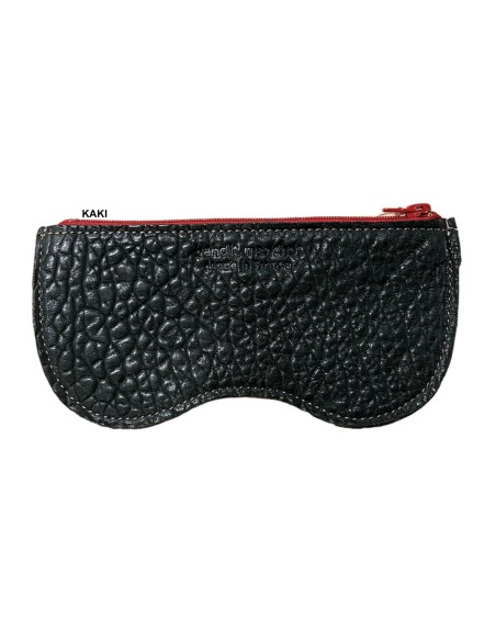 ETUI A LUNETTES ZIPPE EN CUIR - BANDIT MANCHOT 