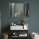 MIROIR BARBIER EN METAL - EMDE