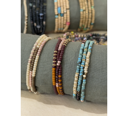BRACELET 3 TOURS PERLES MIYUKI - LES FILLES DE COEUR 