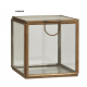BOITE CARREE EN VERRE ET LAITON - IB LAURSEN
