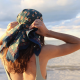 FOULARD COTON BIO 100X100 CM - LES BELLES VAGABONDES 