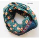 FOULARD COTON BIO 100X100 CM - LES BELLES VAGABONDES 
