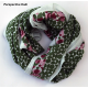 FOULARD COTON BIO 100X100 CM - LES BELLES VAGABONDES 
