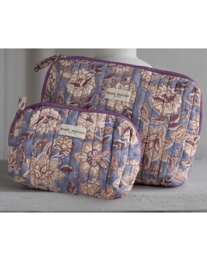 TROUSSE DE BEAUTE MATIRA AZUL - BINDI ATELIER