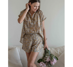 PYJAMA FEMME LUZIA ANIS - BINDI ATELIER