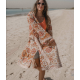 KIMONO LONG INDIRA CAMEL - BINDI ATELIER