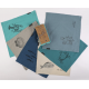 LOT DE 6 SERVIETTES DE TABLE LE VENT EN POULPE - SOPHIE JANIERE