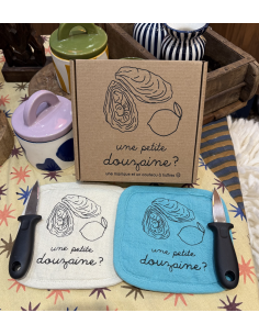 COFFRET MANIQUE ET COUTEAU A HUITRE - SOPHIE JANIERE 