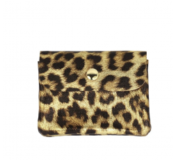 PORTEFEUILLE TWIN S EN CUIR LEOPARD 