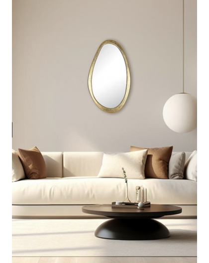 MIROIR ORGANIQUE DORÉ - EMDE