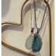 COLLIER PENDENTIF QUARTZ - LES FILLES DE COEUR