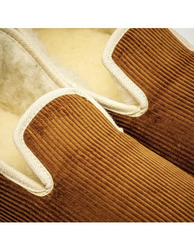 LA PANTOUFLE A PEPERE RETRO MARRON