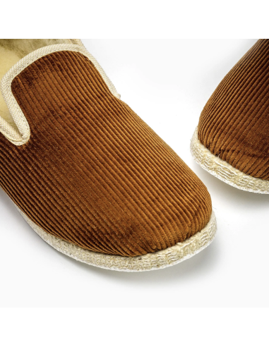 LA PANTOUFLE A PEPERE RETRO MARRON