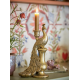 BOUGEOIR DORÉ EN POLYRESINE BLOOMINGVILLE