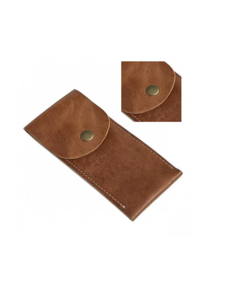 ETUI À STYLOS TROTTEUR EN CUIR - LAMALI 