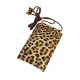 POCHETTE CUIR LEOPARD POUR SMARTPHONE  