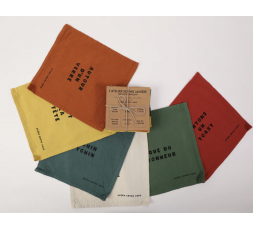 LOT DE 6 SERVIETTES DE TABLE APERO ENTRE AMIS - SOPHIE JANIERE