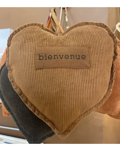 COEUR EN VELOURS A SUSPENDRE - SOPHIE JANIERE