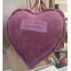 COEUR EN VELOURS A SUSPENDRE - SOPHIE JANIERE