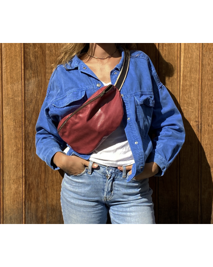 SAC BANANE  EN CUIR - BANDIT MANCHOT