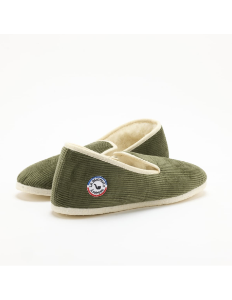 LA PANTOUFLE A PEPERE RETRO KAKI