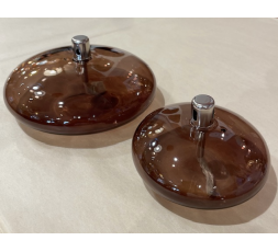 LAMPE A HUILE ELLIPSE BRONZE