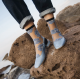 CHAUSSETTES MURANO BLEUE - ATELIER ST EUSTACHE