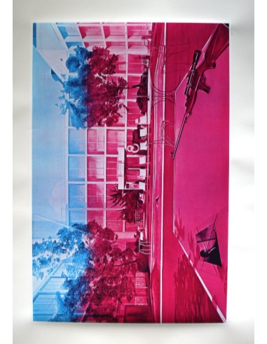SERIGRAPHIE JACQUES MONORY "fuite n°3"