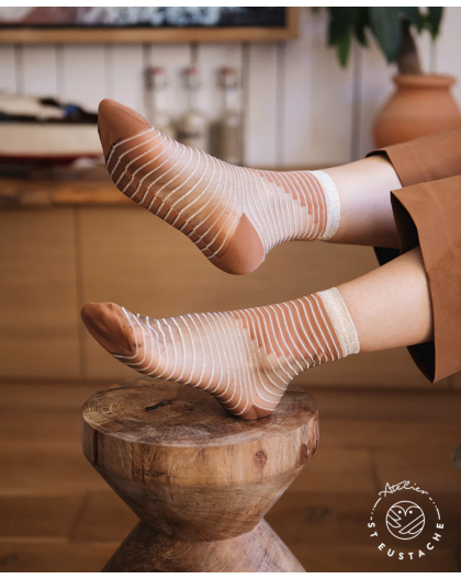 CHAUSSETTES SHIBUYA CARAMEL - ATELIER ST EUSTACHE