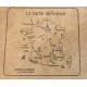 LOT DE 6 SERVIETTES DE TABLE APPRENDRE EN MANGEANT- SOPHIE JANIERE