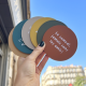 LOT DE 6 DESSOUS VERRES RONDS - SOPHIE JANIERE